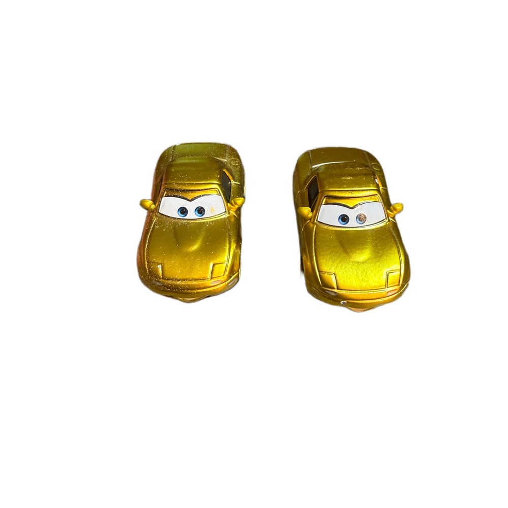 Disney Pixar Cars Mia and Tia Gold Metallic Mazda MX-5 Miata Diecast 1:55 2pk